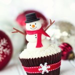 Snowman cupcake