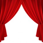 Red theater curtain