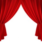 Red theater curtain